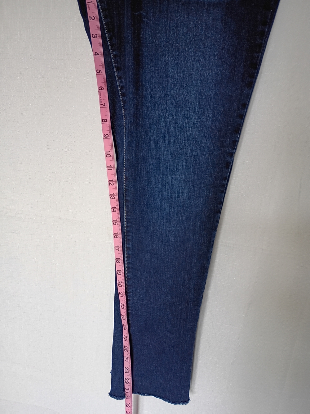 Women's Seven 7 Tummy Toner Cuff High Rise-Slim Straight Jeans Size 14 - Picture 12 of 12